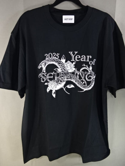 ★ Ulka Sasaki Brand ★ LAZY GOD 2025 Year of SERPENC T-Shirt