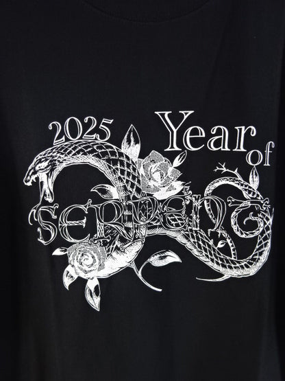 ★ Ulka Sasaki Brand ★ LAZY GOD 2025 Year of SERPENC T-Shirt