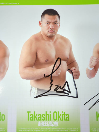 [2 fighters hand signed autograph 】2010 GLOBAL LEAGUE '10
