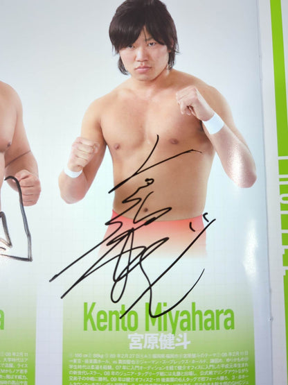 [2 fighters hand signed autograph 】2010 GLOBAL LEAGUE '10