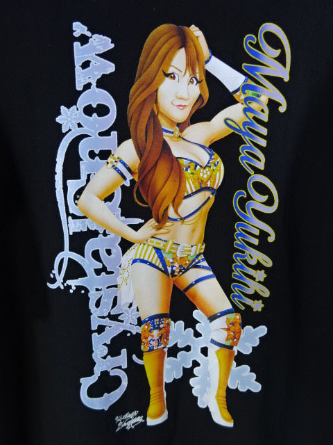 雪妃真矢 イラストTシャツ①(ブラック)