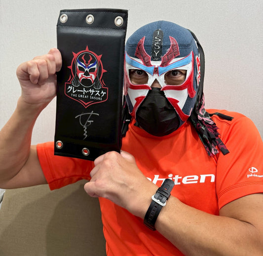 【直筆サイン入り】ザ・グレートサスケ ターンバックルパッド