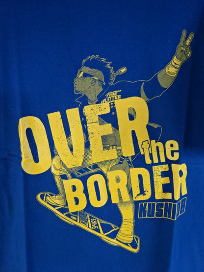 KUSHIDA OVER THE BORDER T-Shirt (Navy× Orange)