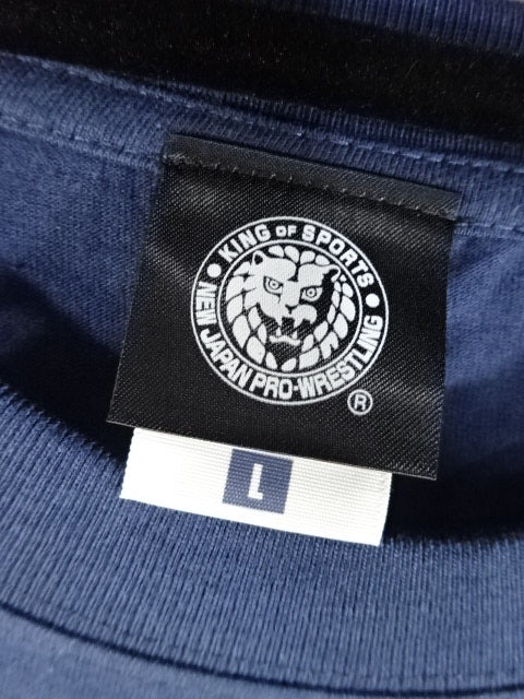 KUSHIDA OVER THE BORDER T-Shirt (Navy× Orange)