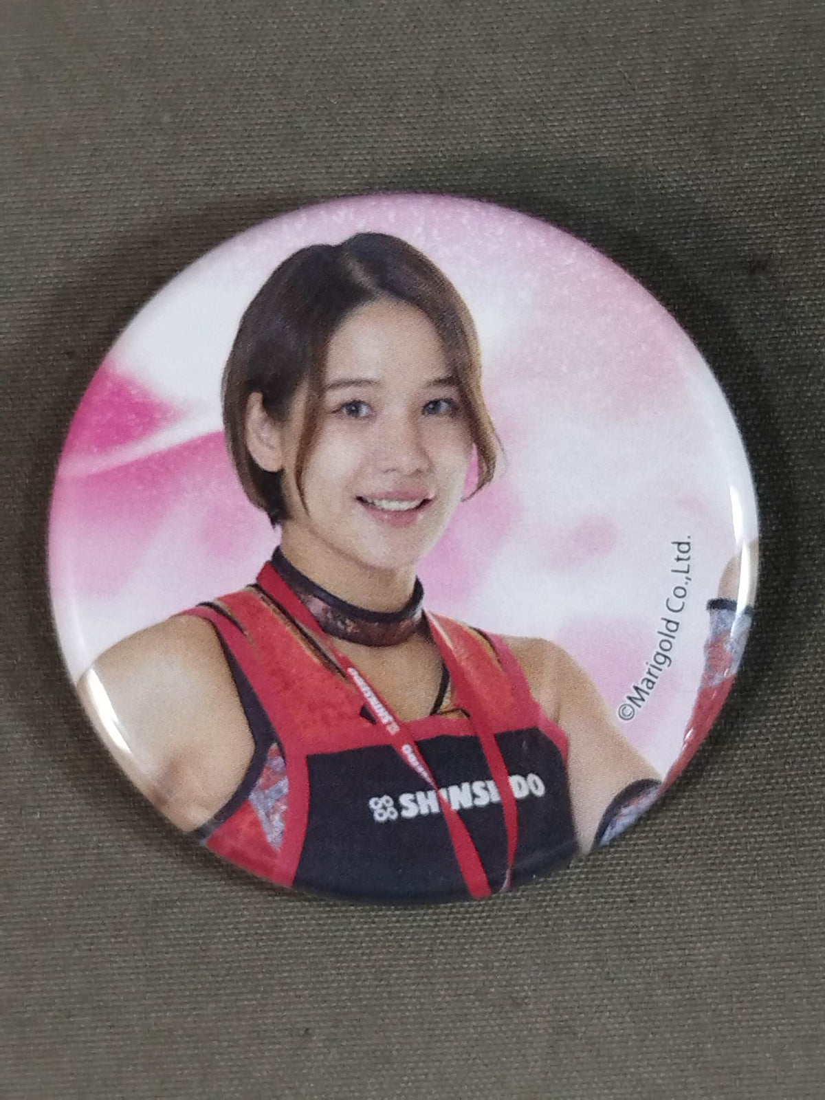 Natsumi Showzuki  Marigold SHOP IN SHOP Exclusive PinBack button 