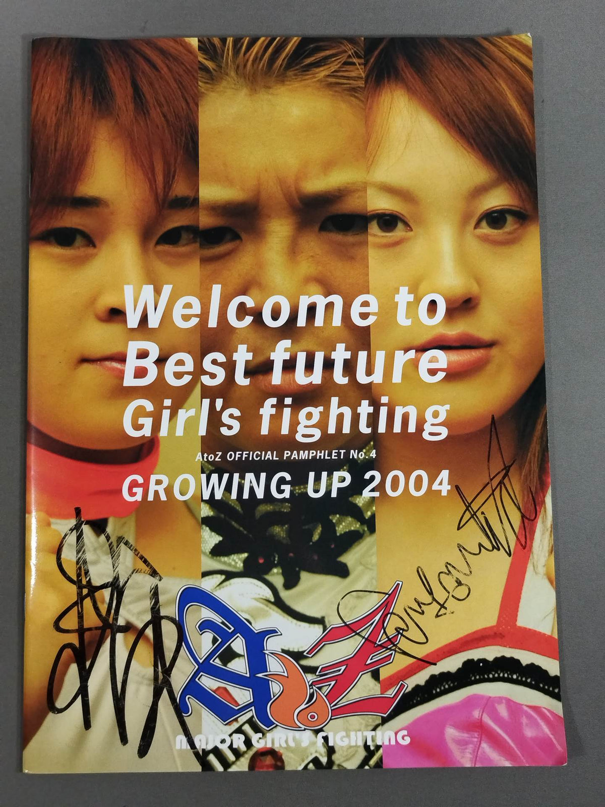 [2 fighters hand signed autograph 】AtoZ / Official Pamphlet No.4