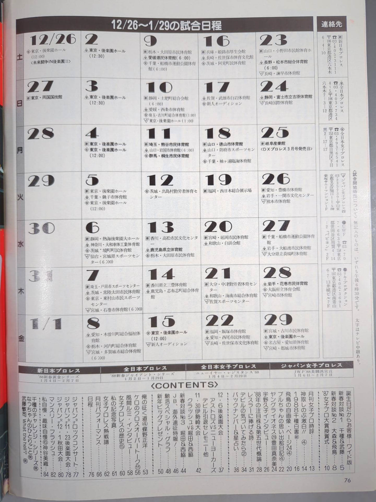 Deluxe Pro Wrestling February 1988