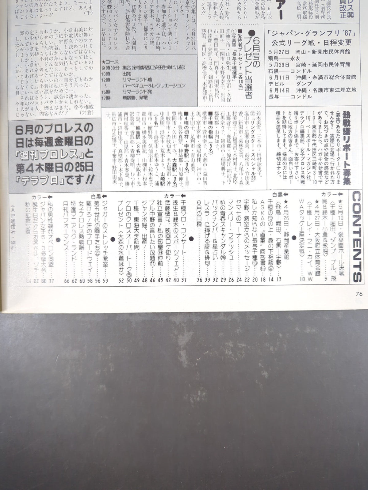 デラックスプロレス 1987年7月号