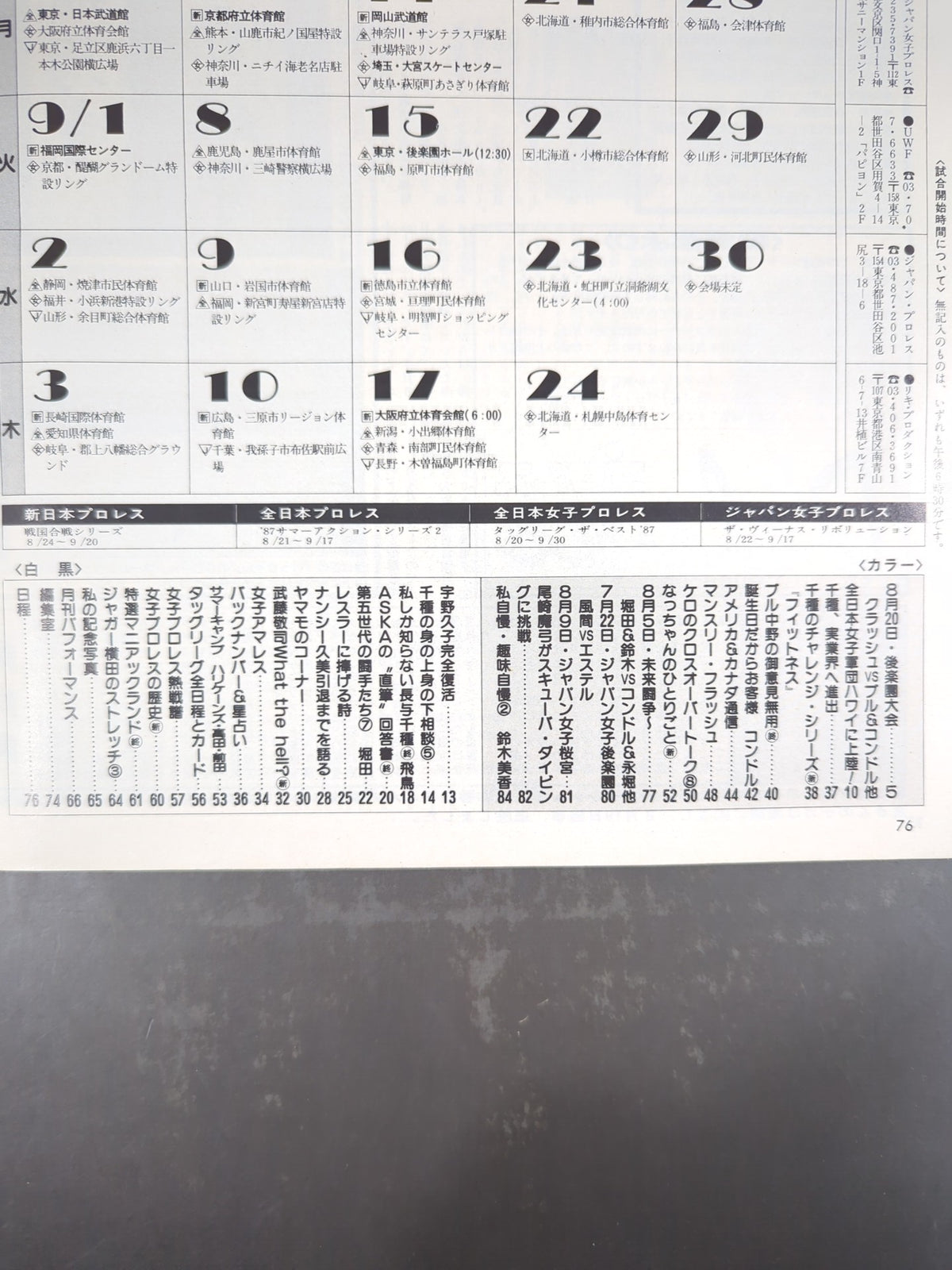 デラックスプロレス 1987年10月号