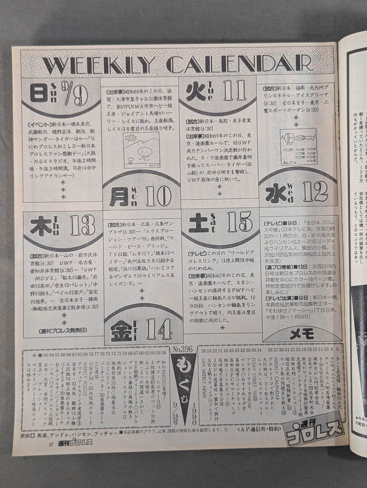 Weekly Pro Wrestling 396