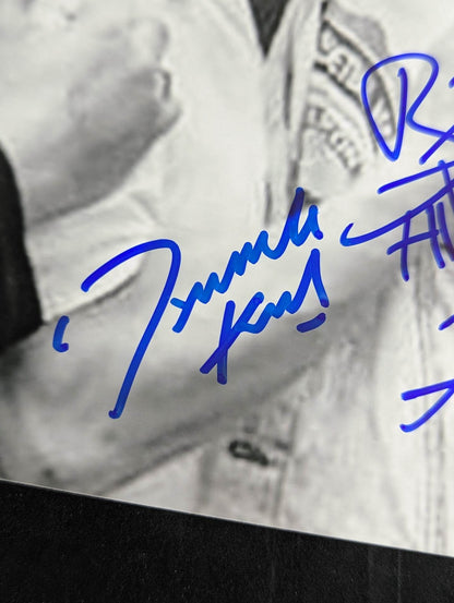The Dynamite Kid and "Hitman" Bret Hart 2 hand signed autographs  Pro-Photo  (3)