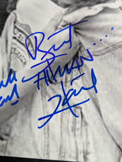 The Dynamite Kid and "Hitman" Bret Hart 2 hand signed autographs  Pro-Photo  (3)