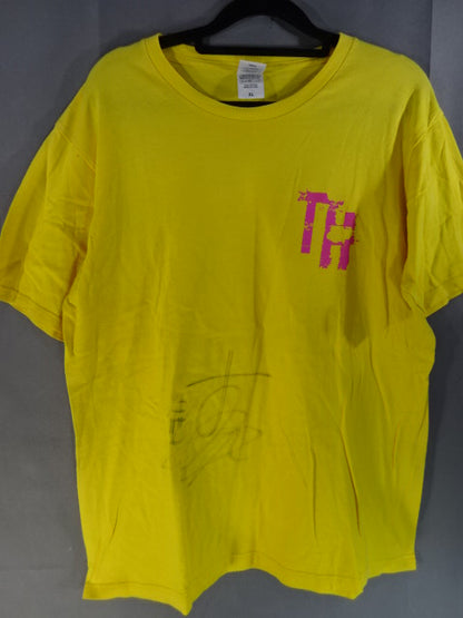 【hand signed autograph】 Tomoaki Honma  " TH" T-shirt