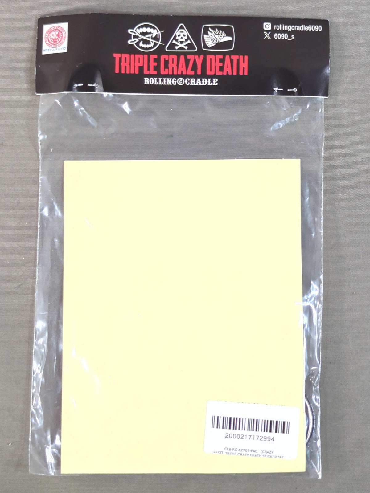 ★CRAZY FEST★ TRIPLE CRAZY DEATH STICKER SET