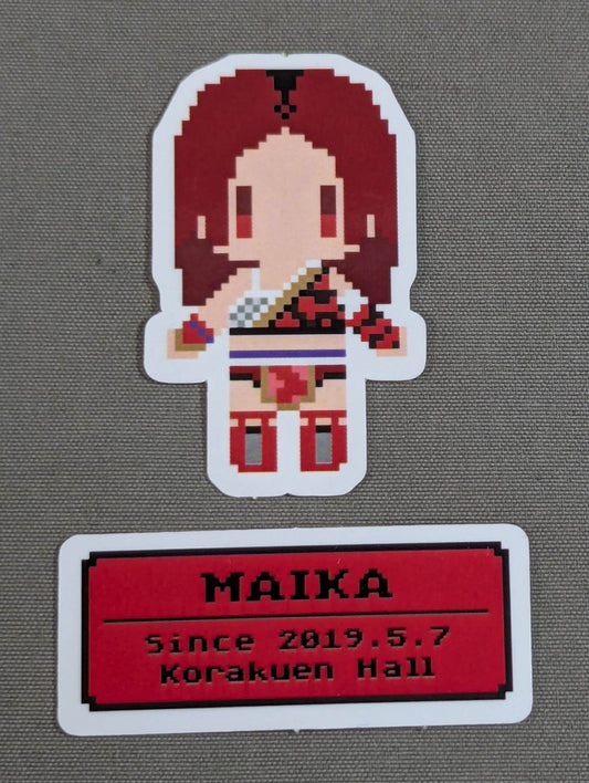 Maika  Dot Illustration Flake Sticker