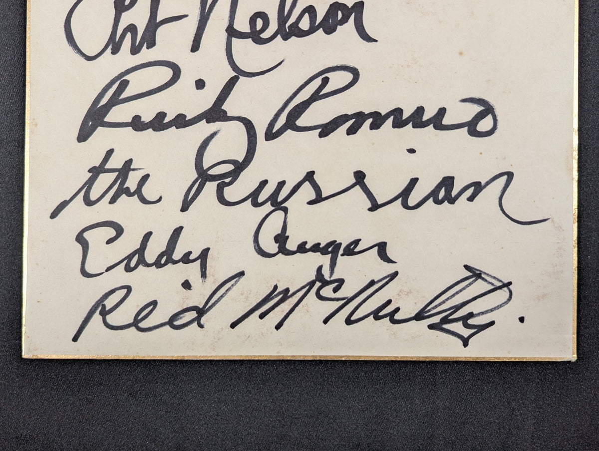 ★BI Cannon & All Wrestlers in Japan 7 fighters ★ 67 Diamond Series Participation fighters sign Shikishi ( Autograph board ) Set