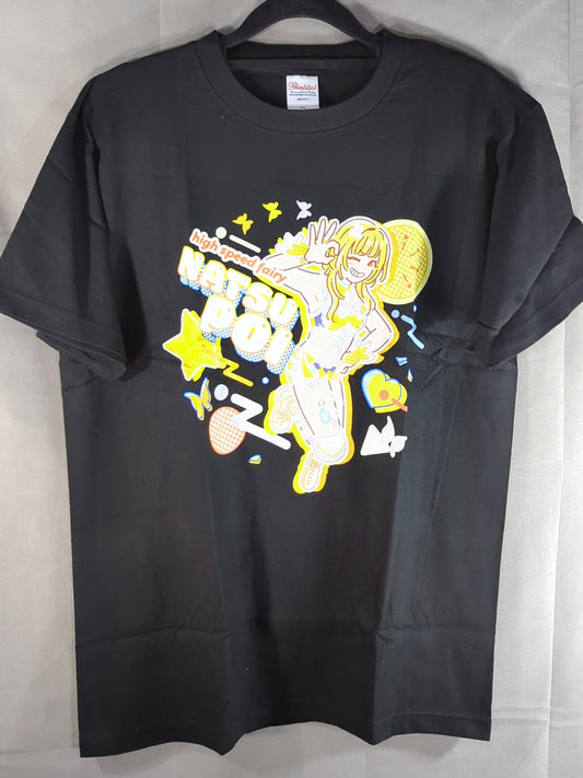 NATSUPOI  "Pop Illustration" T-shirt (black)