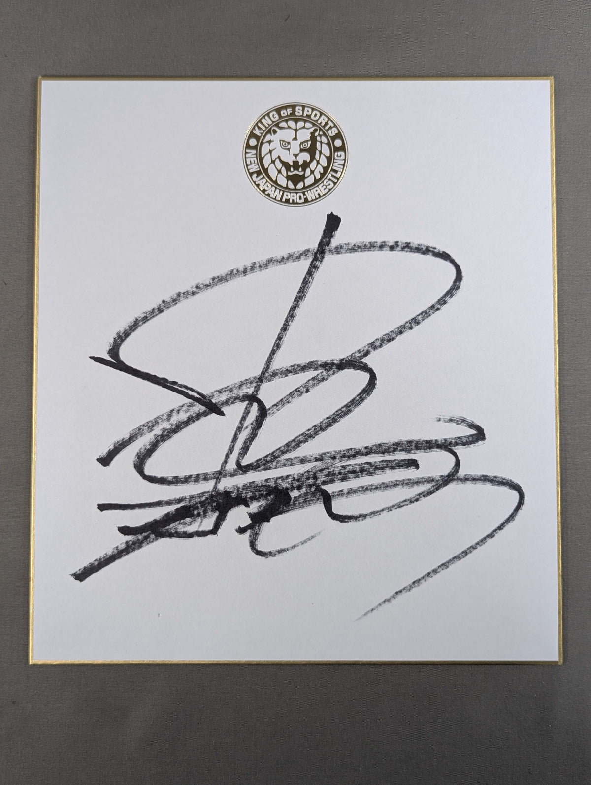 Shinsuke Nakamura  (Lion Mark ) Shikishi ( Autograph board ) )