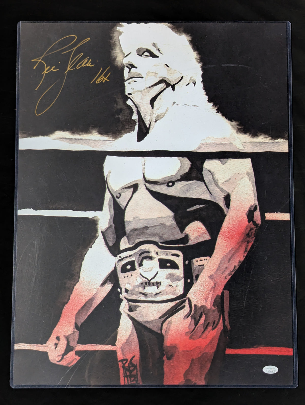 ★JSA★ Rick Flair hand signed autograph art Pro-Photo  (Poster Size)