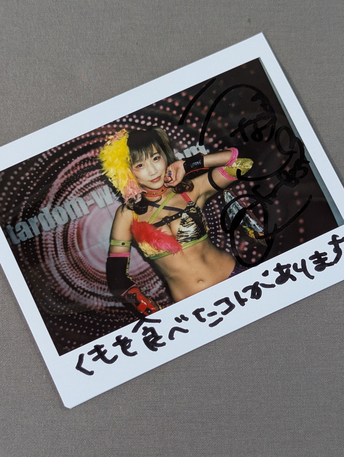 UNAGI SAYAKA  hand signed autograph  Cheki (A-2)