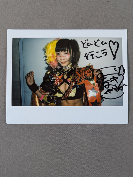 UNAGI SAYAKA  hand signed autograph  Cheki (A-5)