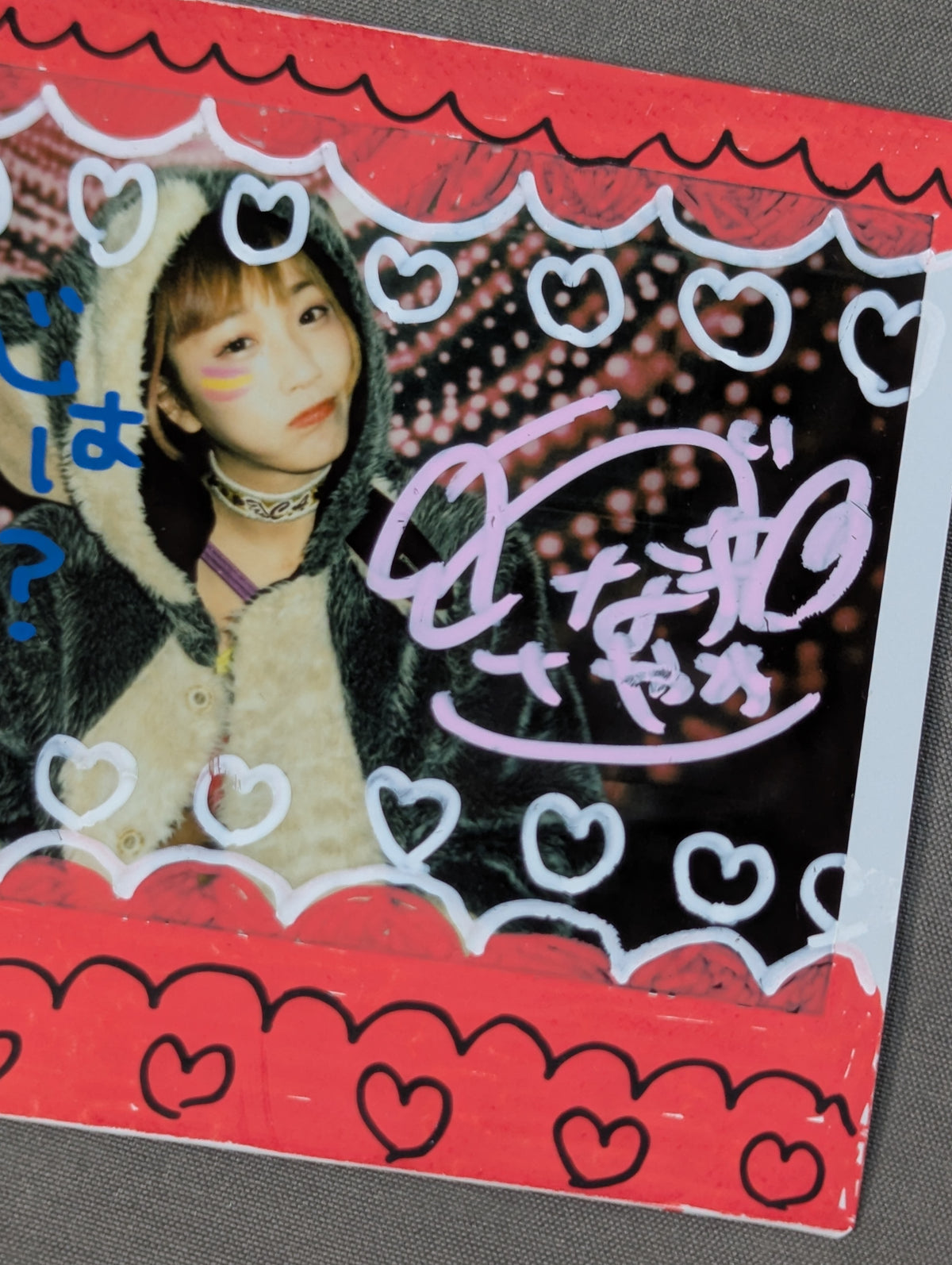 UNAGI SAYAKA  hand signed autograph  Cheki (A-8)