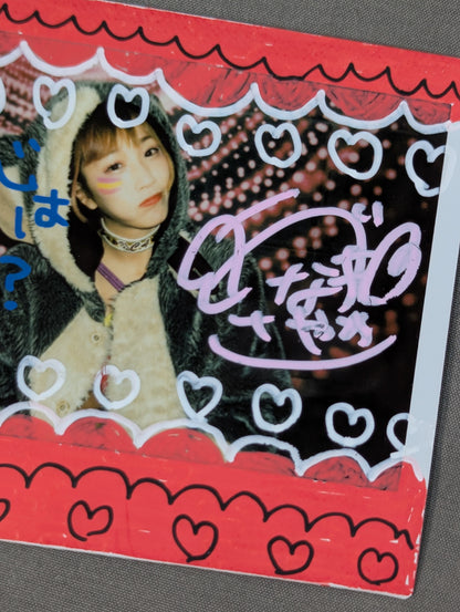 UNAGI SAYAKA  hand signed autograph  Cheki (A-8)