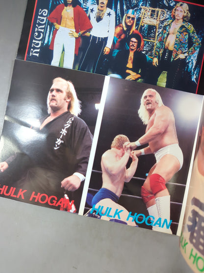 ★ Pro Wrestling album 24 with ★ postcard Hulk Hogan 