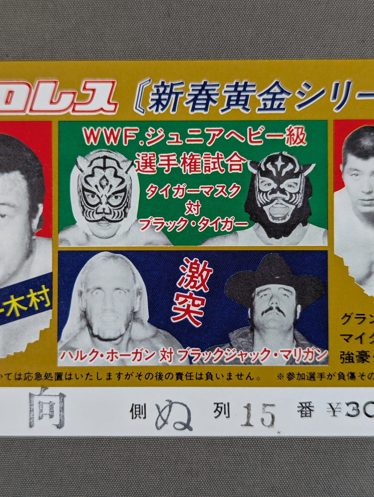 ★WWFジュニアヘビー級選手権試合★ タイガーマスクvsブラック・タイガー