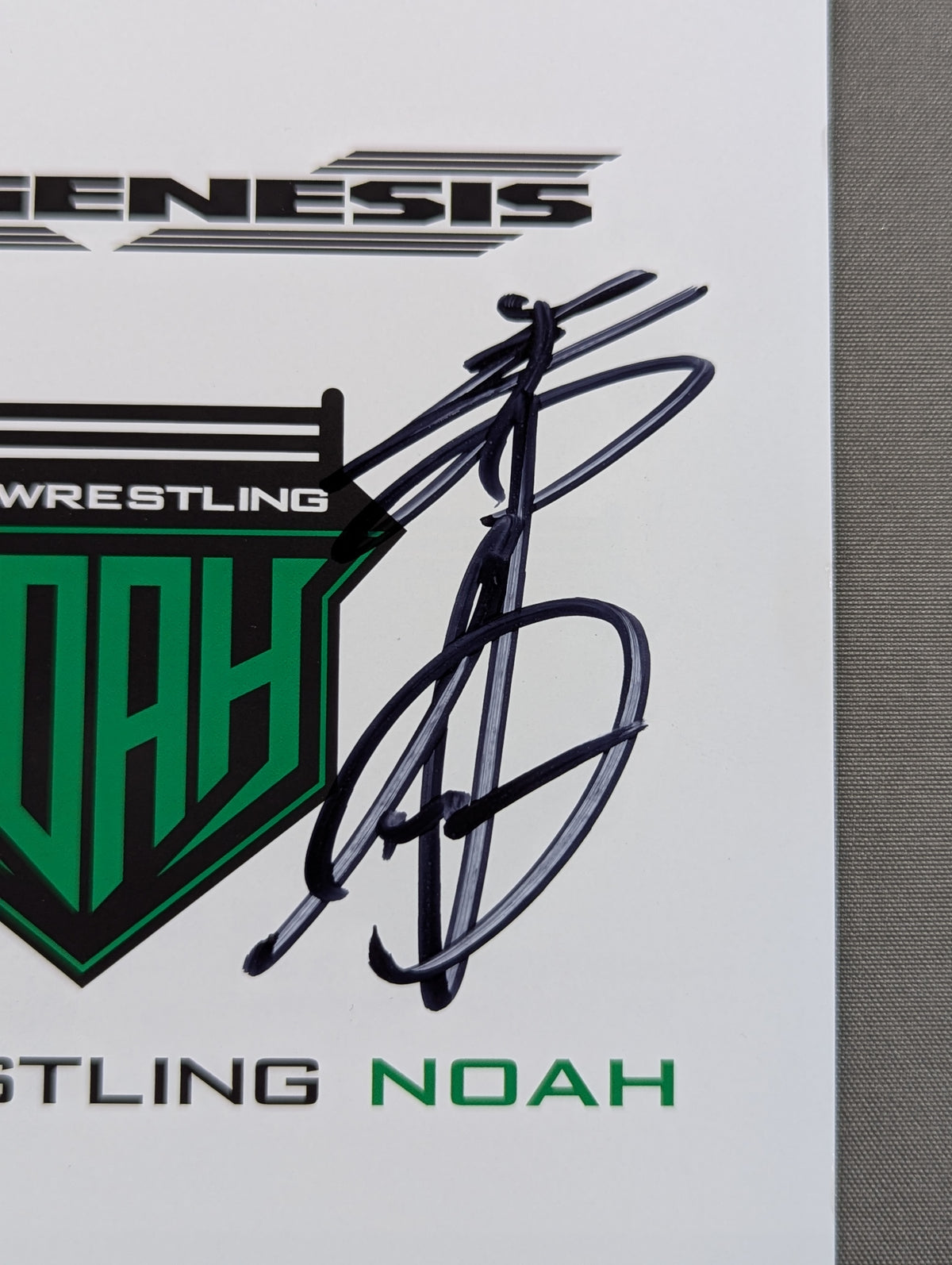 【Kaito Kiyomiya  hand signed autograph 】PRO - Wrestling NOAH NEOGENESIS