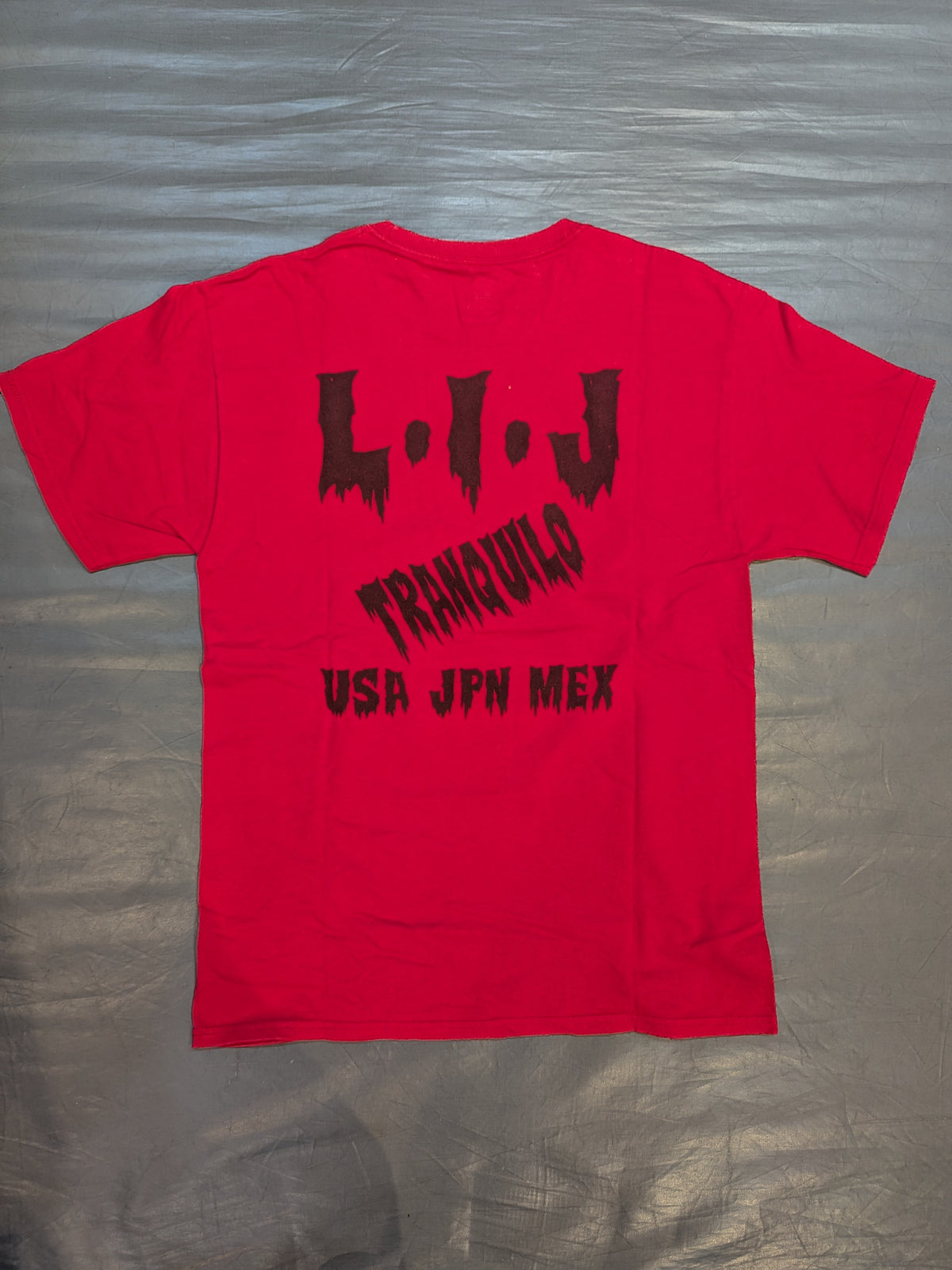 L・I・J Tシャツ(レッド×ブラック)