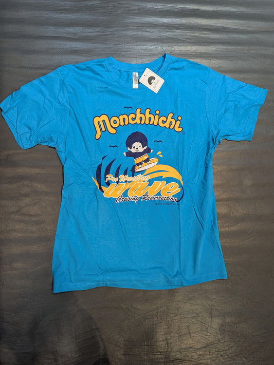 WAVE×Monchitchi T-shirt (Light Blue)