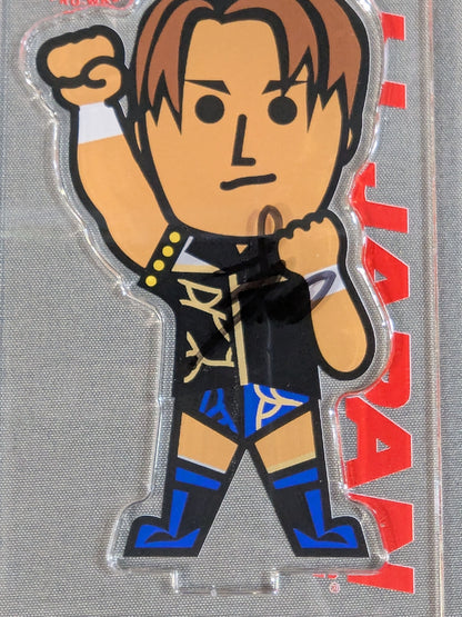 【hand signed autograph】 Yuma Aoyagi  Character Acrylic Stand Keychain