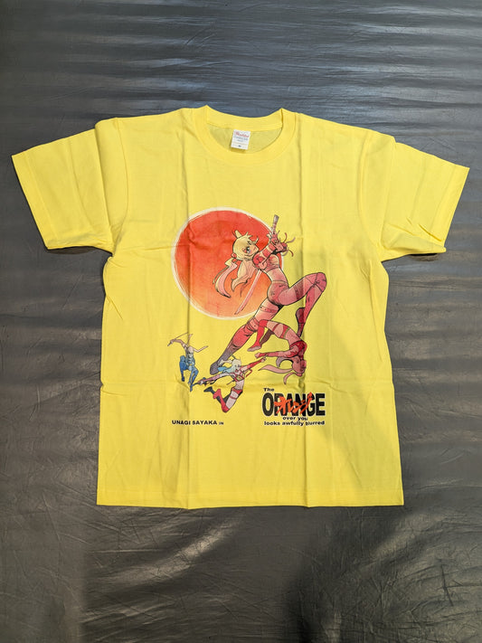 UNAGI SAYAKA "Let's Run Toward That Orange" T-shirt (Yellow)