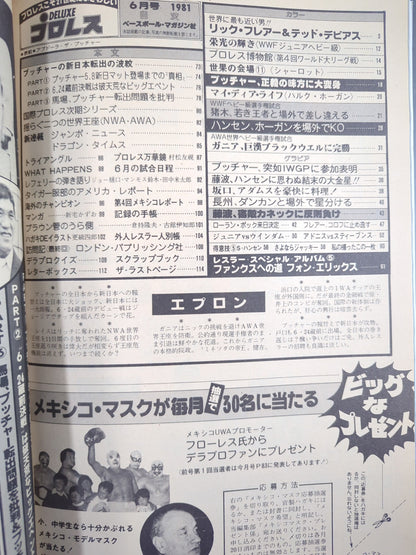 Deluxe Pro Wrestling July 1981