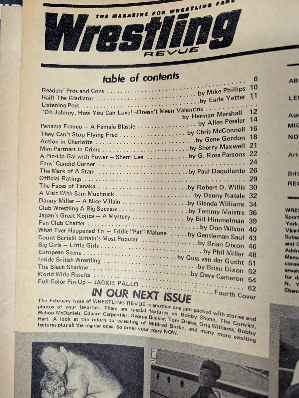 ★日本語解説書付★ Wrestling REVUE 1970年1月号