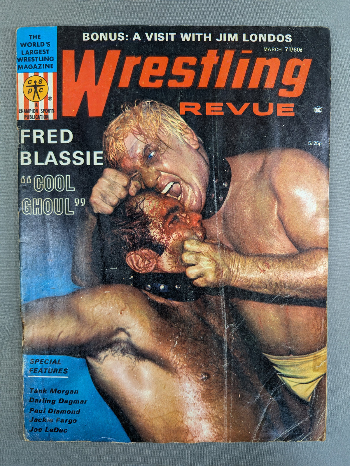 ★日本語解説付★Wrestling REVUE 1971年3月号