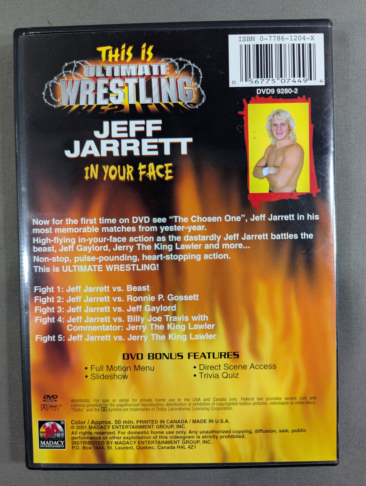 ★This is ULTIMATE WRESTLING★ JEEF JARRET IN YOUR FACE