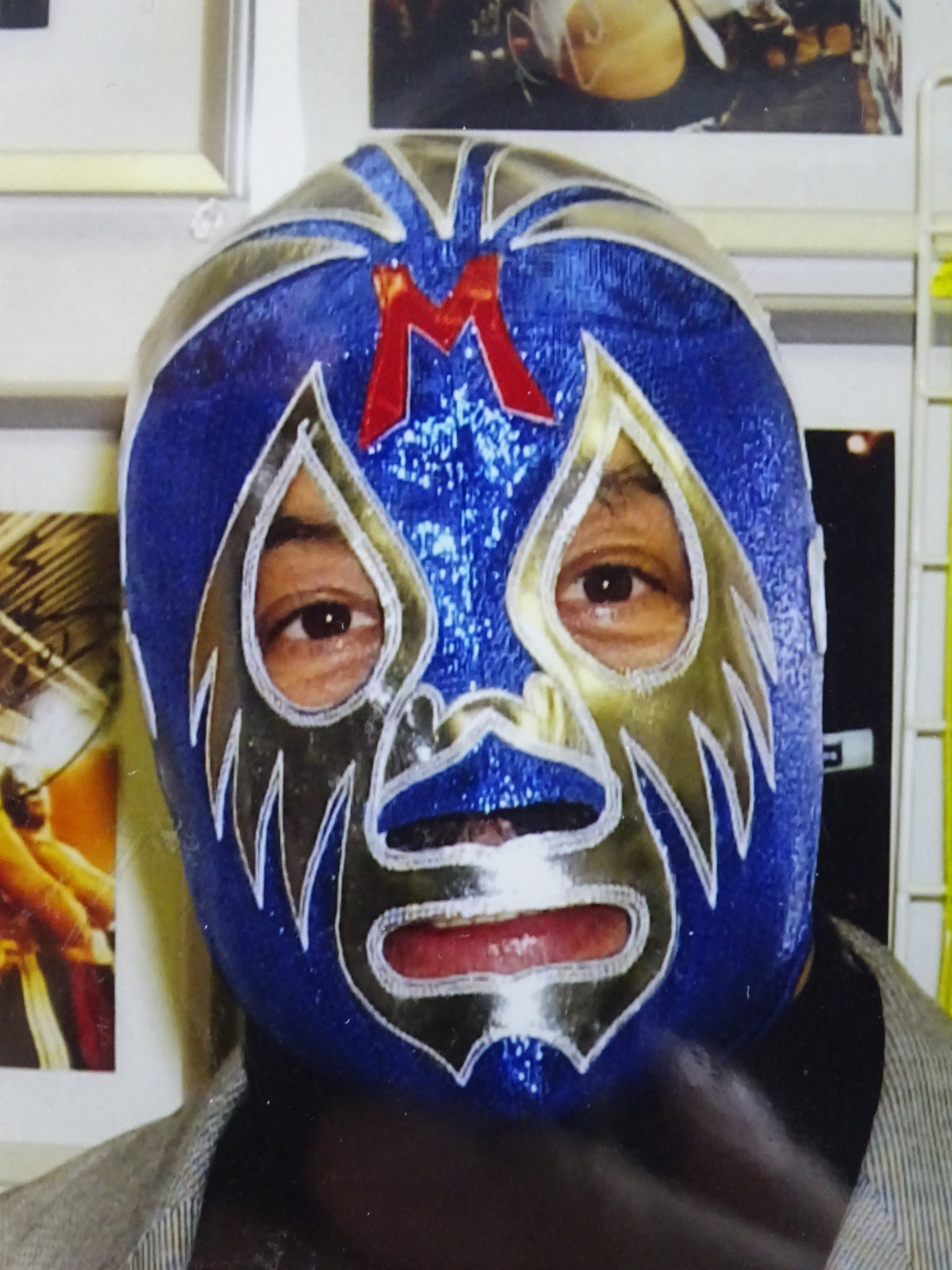 ★Mil Mascaras visited Japan in 2003, privately worn by him ・Blue and silver trade ★