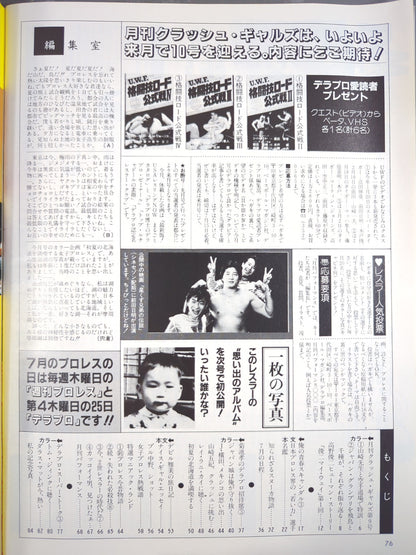 Deluxe Pro Wrestling August 1985 Issue