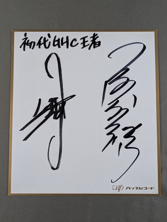 Yoshinobu Kanemaru & Mitsuharu Misawa (VAP Record Cardboard)