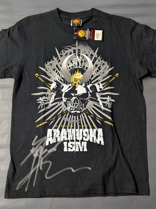 【hand signed autograph】 Hirooki Goto " ARAMUSHA ISM T-shirt