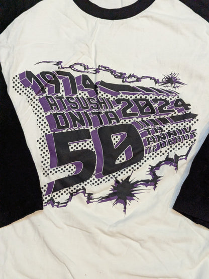 大仁田厚「1974→2024」デビュー50周年記念ラグランTシャツ