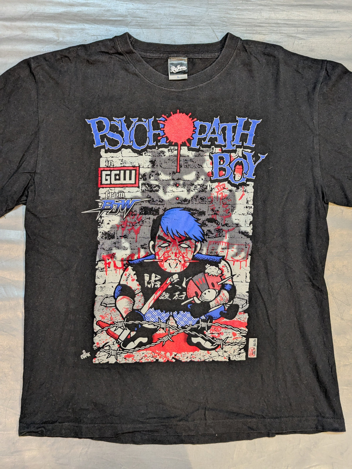 佐久田俊行「PSYCHOPATH BOY」イラストTシャツ