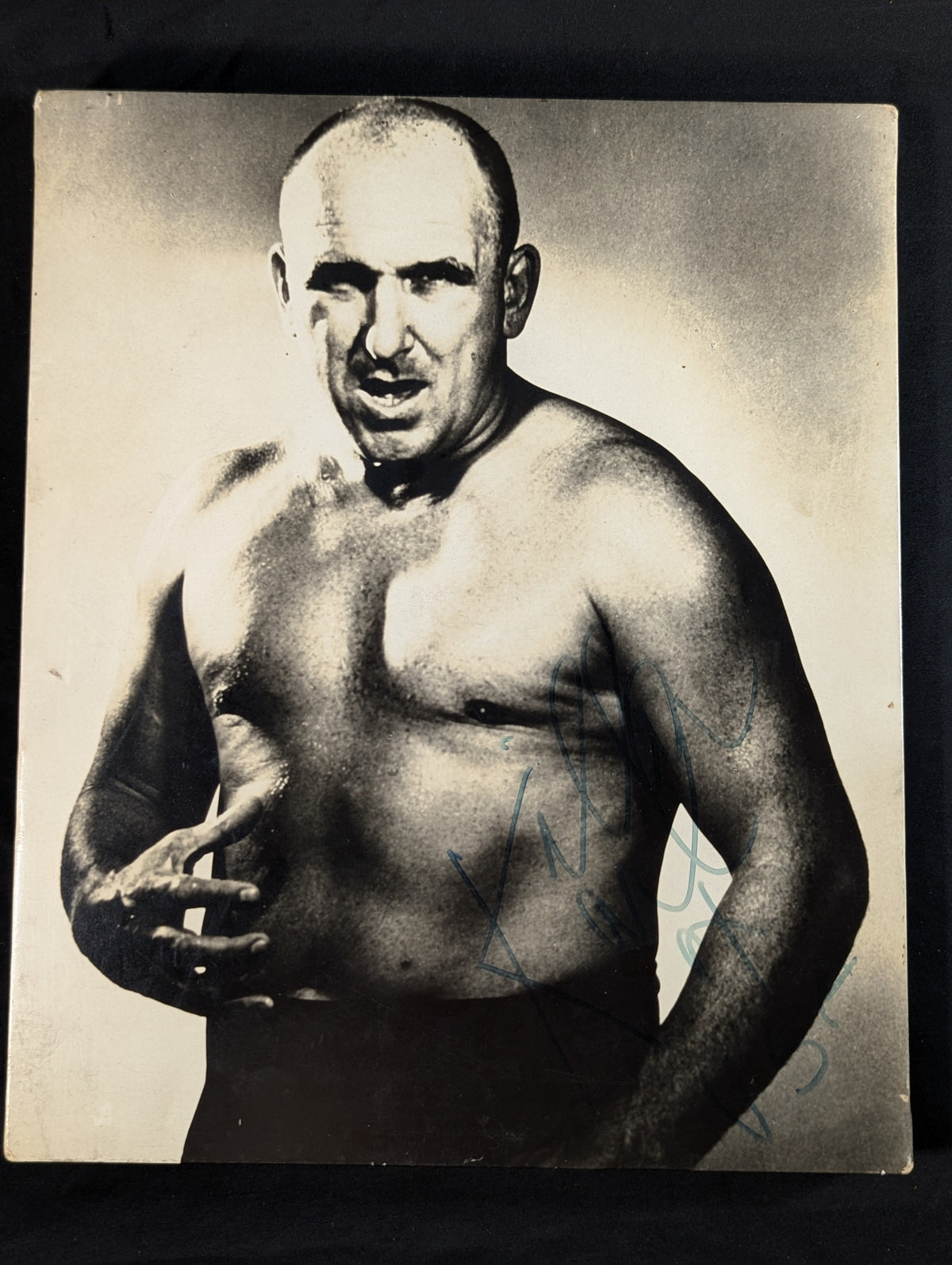 【hand signed autograph】 Killer Karl Kox  Wood Manufactured photo panel