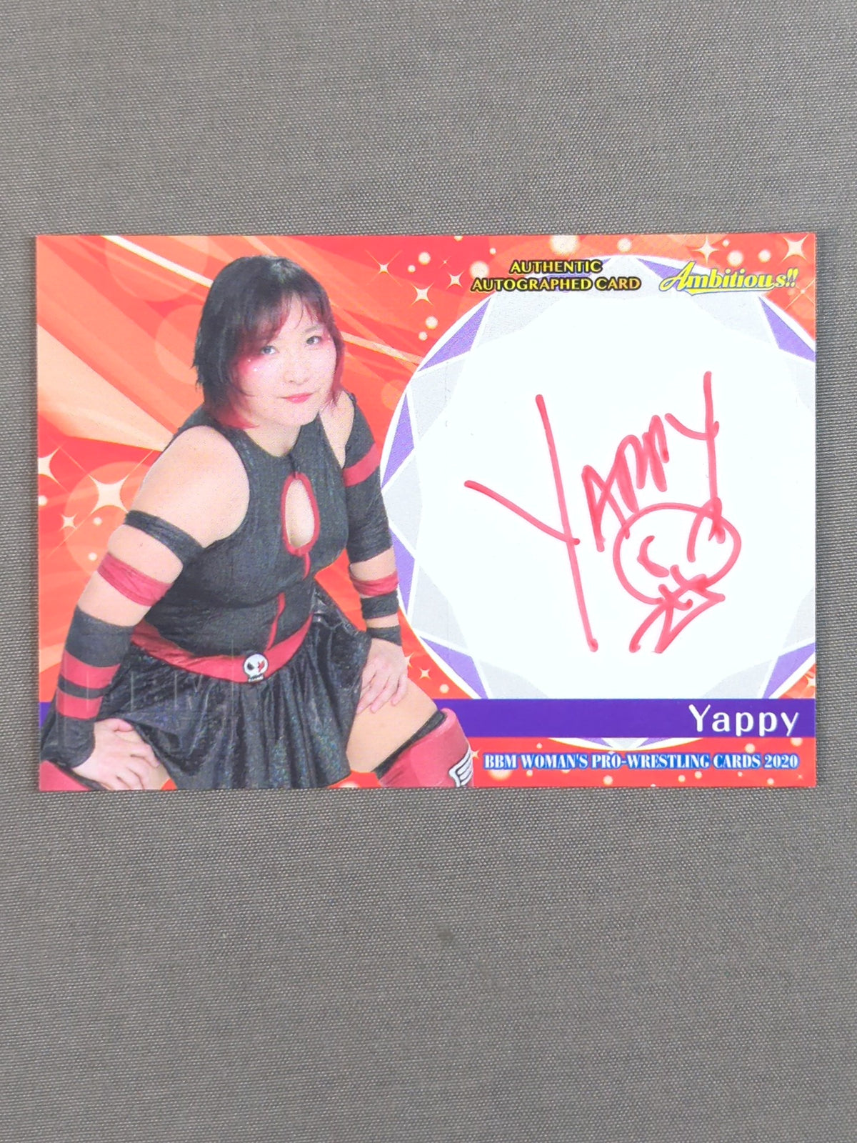 2020 BBM Yappy 公式サインカード