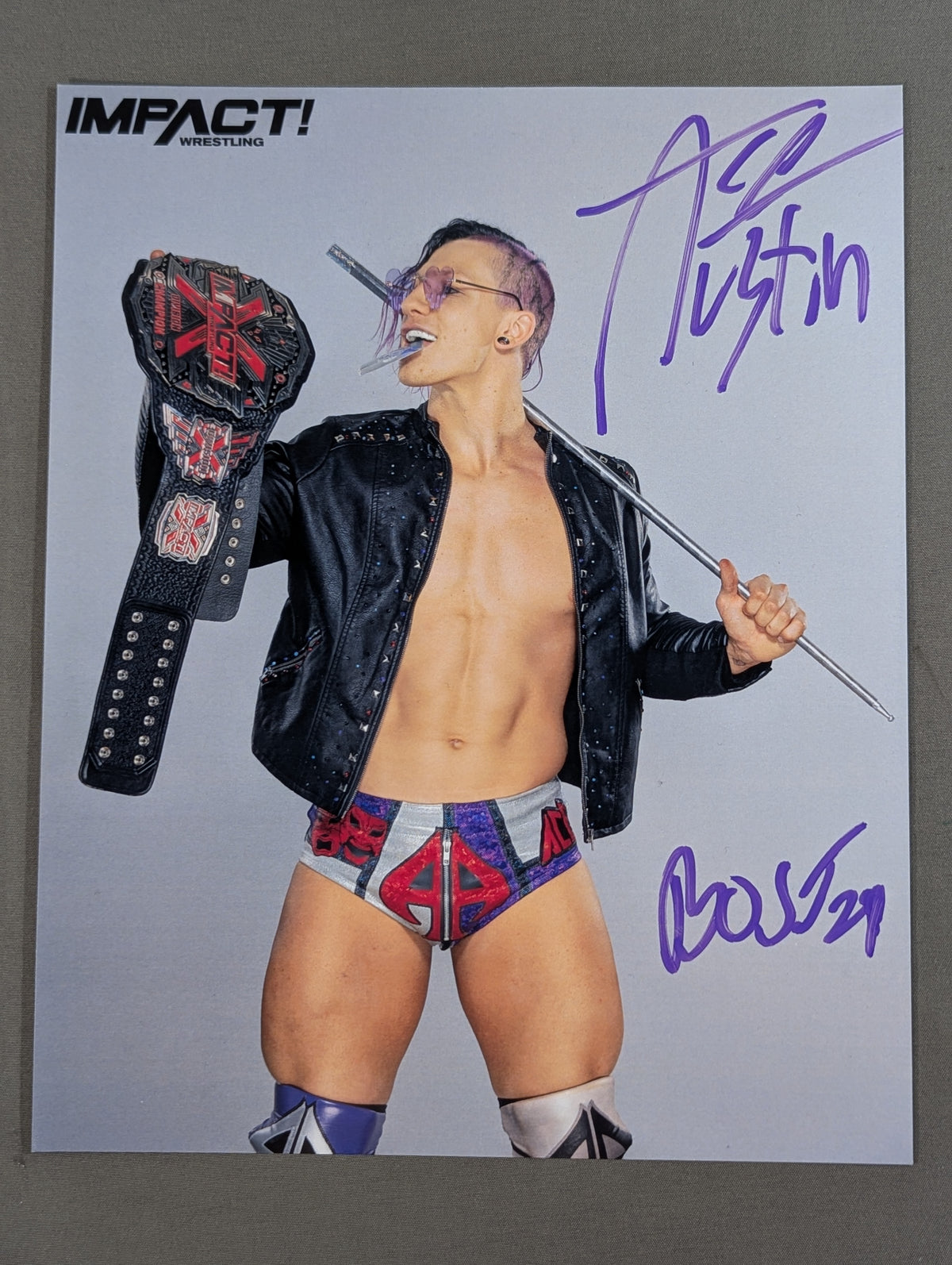 Ace Austin hand signed autograph  Pro-Photo (A-1)