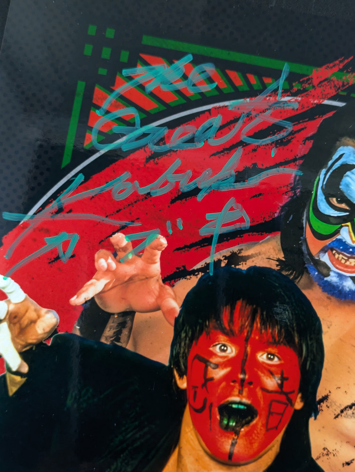 Great Muta &Great Kabuki 2 hand signed autographs  Pro-Photo 