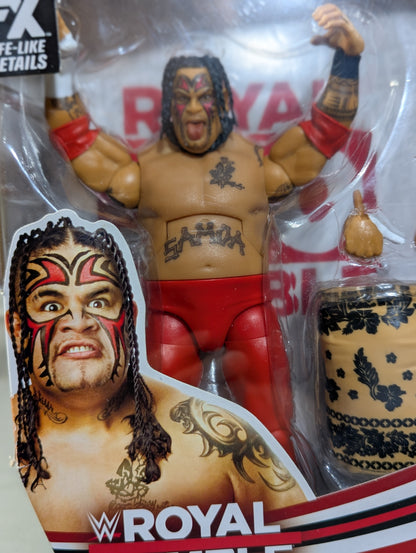 Umaga (red tights & wrap skirt)
