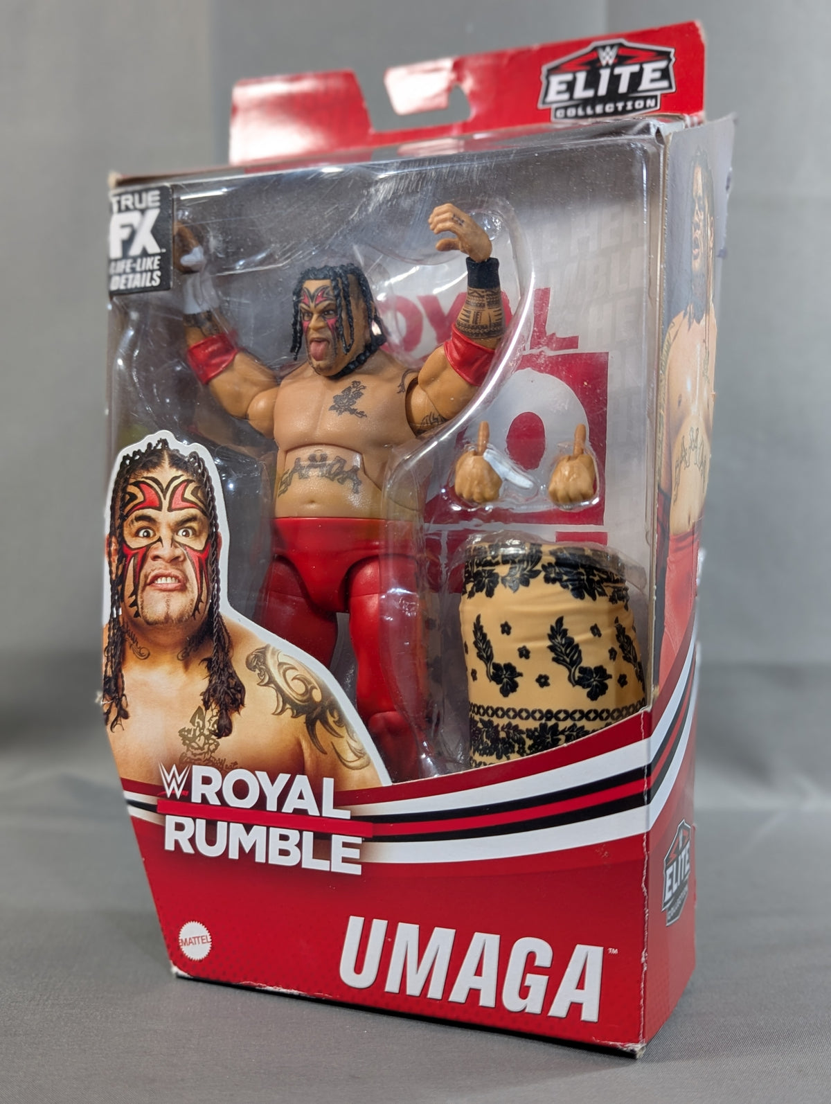 Umaga (red tights & wrap skirt)